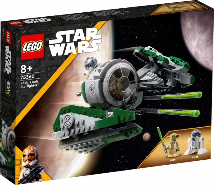 75360 LEGO® Star Wars™ Yoda’s Jedi Starfighter™, 8+ gadi, 2023 gada modelis