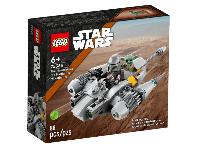 75363 LEGO® Star Wars™ Микрофайтер Истребителя Мандалорца N-1, 6+ лет, модель 2023 года