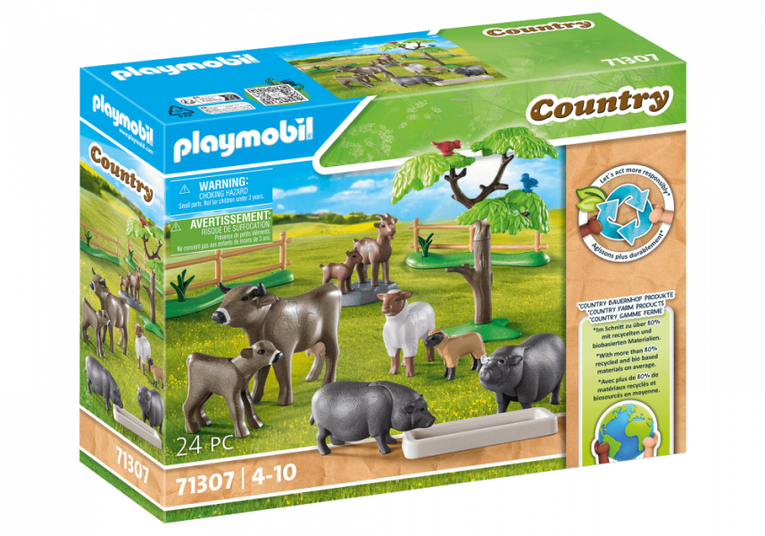 71307 PLAYMOBIL® Country Lauku sētas dzīvnieki, 4-10 gadu vecumam