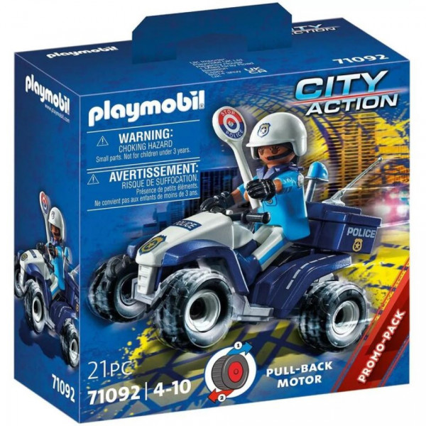 71092 PLAYMOBIL® City Action Policijas kvadracikls, no 4-10 gadu vecumam