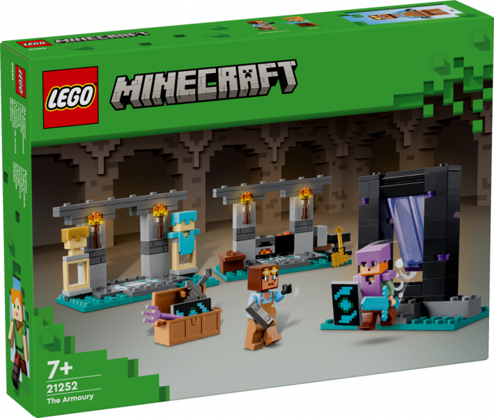 21252 LEGO® Minecraft Arsenāls,7 + gadi, 2024 gada modelis