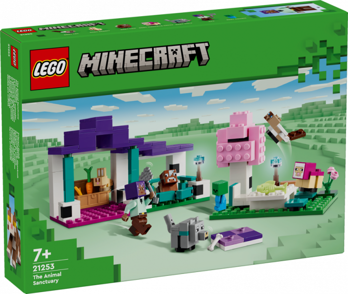 21253 LEGO® Minecraft Dzīvnieku rezervāts, 7+ лет, модель 2024 года