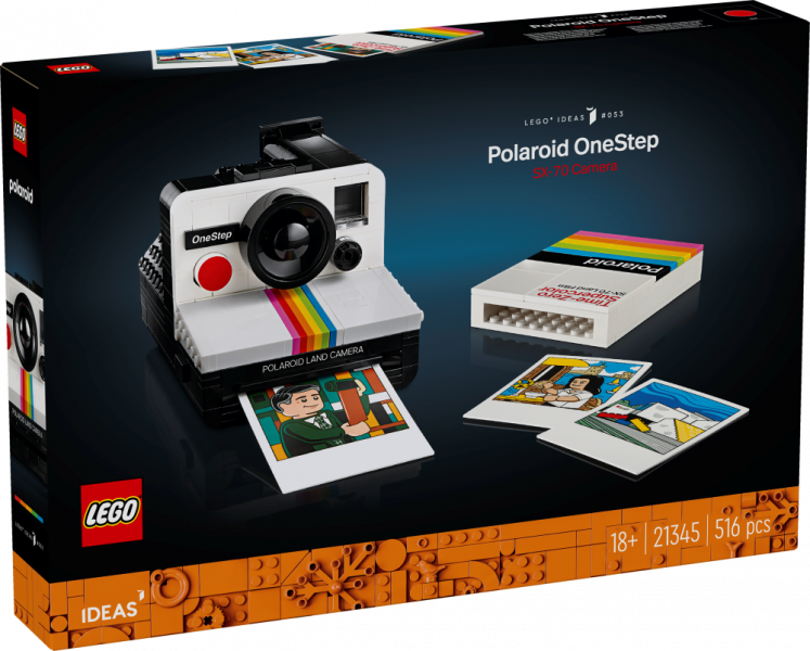 21345 LEGO® Ideas Polaroid OneStep SX-70 Fotoaparāts, 18+ лет, модель 2024 года
