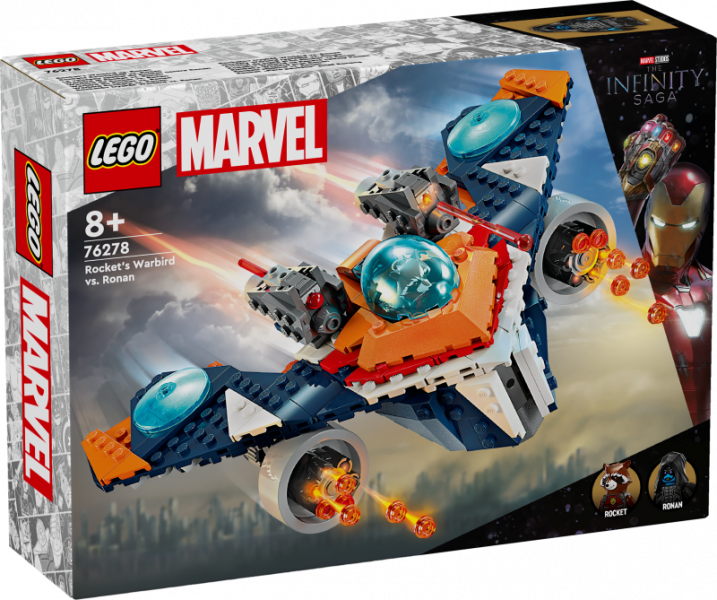 76278 LEGO® Marvel Super Heroes Rocket's Warbird pret Ronan, 8+ gadi, 2024 gada mod