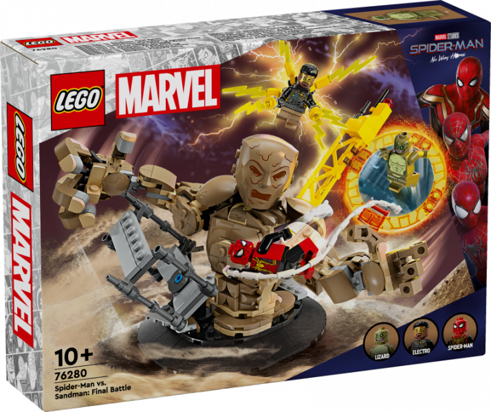 76280 LEGO® Marvel Super Heroes Zirnekļcilvēks pret Sandman: Pēdējā kauja ,10 + лет, модель 2024 года