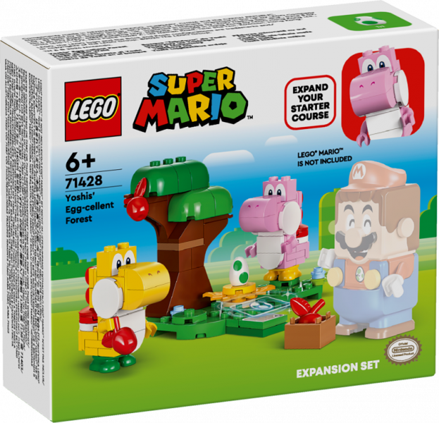 71428 LEGO® Super Mario Yoshi Liel-ola-iskais mežs - paplašinājuma maršruts , 6+ gadi, 2024 gada modelis