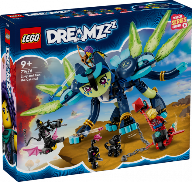 71476 LEGO® DREAMZzz™ Zoey un kaķis-pūce Zian, 9+ лет, модель 2024 года