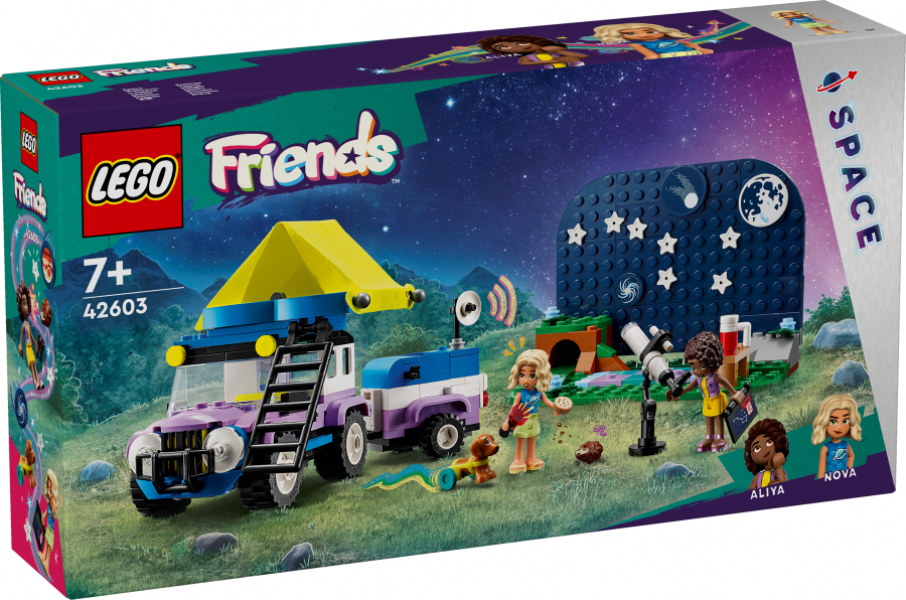 42603 LEGO® Friends Zvaigžņu vērotāju kempinga transportlīdzeklis , 7+ gadi, 2024 gada modelis