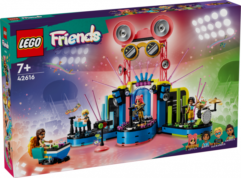 42616 LEGO® Friends Hārtleikas pilsētas mūzikas talantu šovs, 7+ лет, модель 2024 года