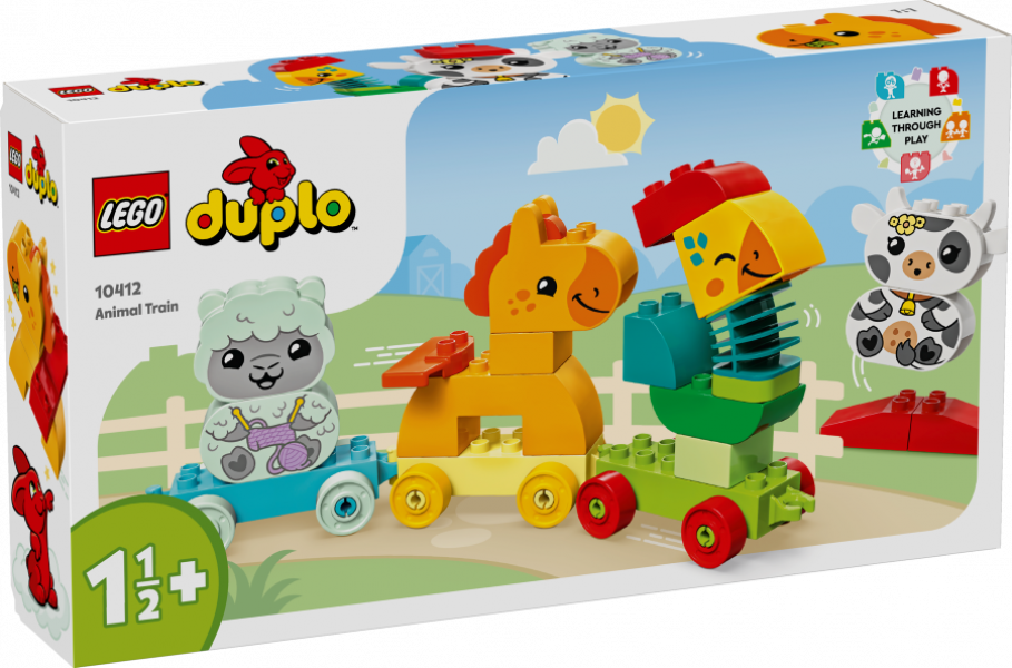 10412 LEGO® DUPLO Dzīvnieku vilciens, 1½+ gadi, 2024 gada modelis