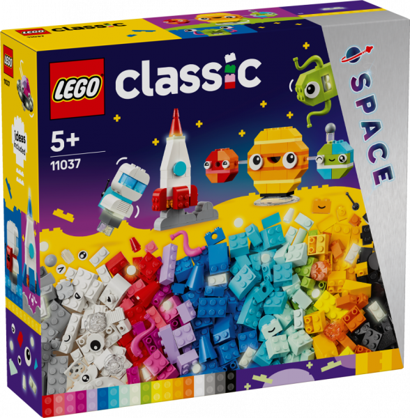 11037 LEGO® Classic Radošās kosmosa planētas , 5+ gadi, 2024 gada modelis