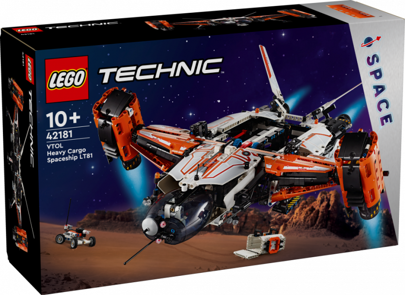 42181 LEGO® Technic Space VTOL smagkravas kosmosa kuģis LT81 , + gadi, 2024 gada modelis