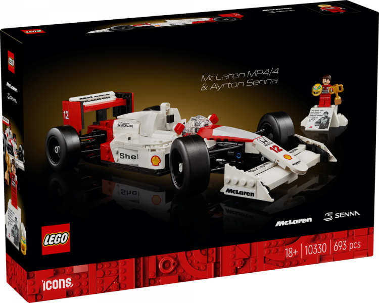 10330 LEGO® ICONS™ McLaren MP4/4 un Ayrton Senna , 18+ gadi, 2024 gada modelis