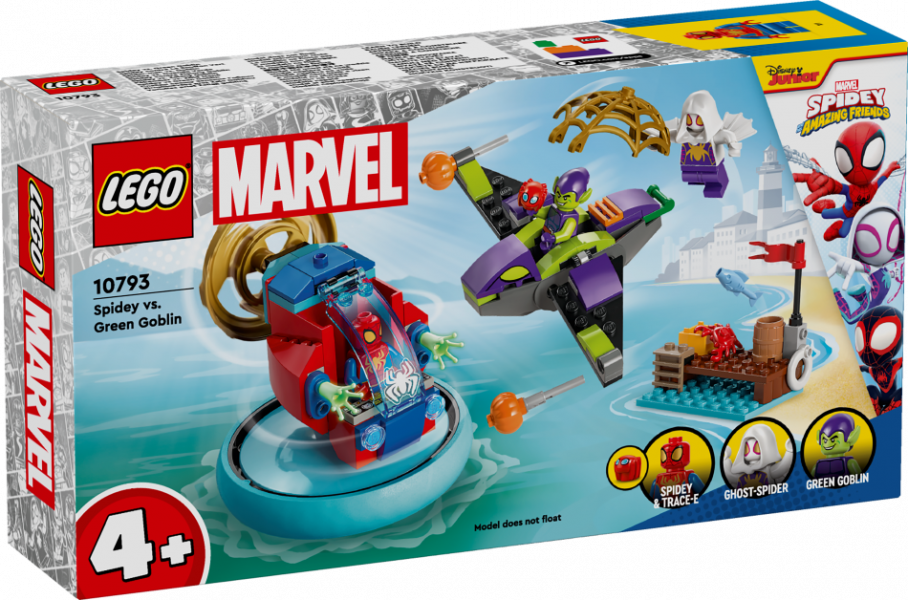 10793 LEGO® Spider Man Zirnekļcilvēks pret Zaļo Goblinu, 4+ , модель 2024 года