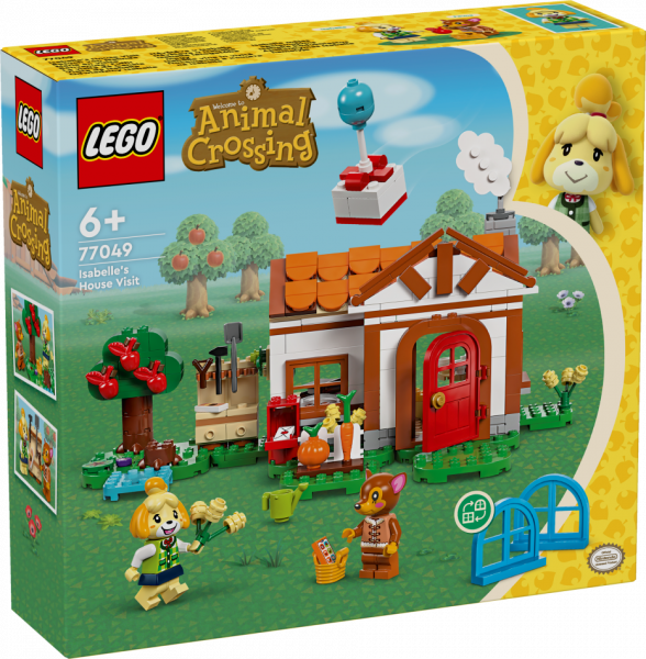 77049 LEGO® Animal Crossing™ Isabelle mājas apciemojums, 6+ gadi, 2024 gada modelis