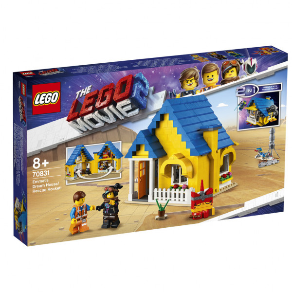 70831 LEGO® Movie Emeta sapņu māja/glābšanas raķete!, no 8+ gadiem, 2019 gada modelis