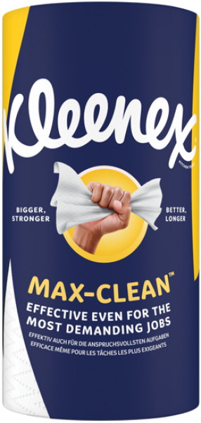 KLEENEX Max-Clean papīra dvieļi ar Water-lock™ tehnoloģiju 94 lapiņas 267x277mm (1 slānis)