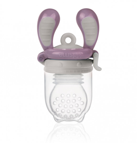 Kidsme Food Feeder bērna ēdināšanas ierīce cietiem produktiem (liels),Plum, no 6 mēn.