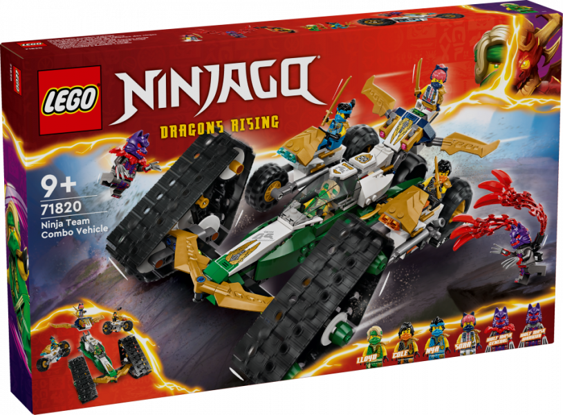 71820 LEGO® Ninjago Ninzju komandas apvienotais transportlīdzeklis, 9+ , модель 2024 года