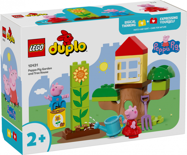 10431 LEGO® DUPLO Cūciņas Pepas dārzs un māja kokā, 2+ gadi, 2024 gada modelis