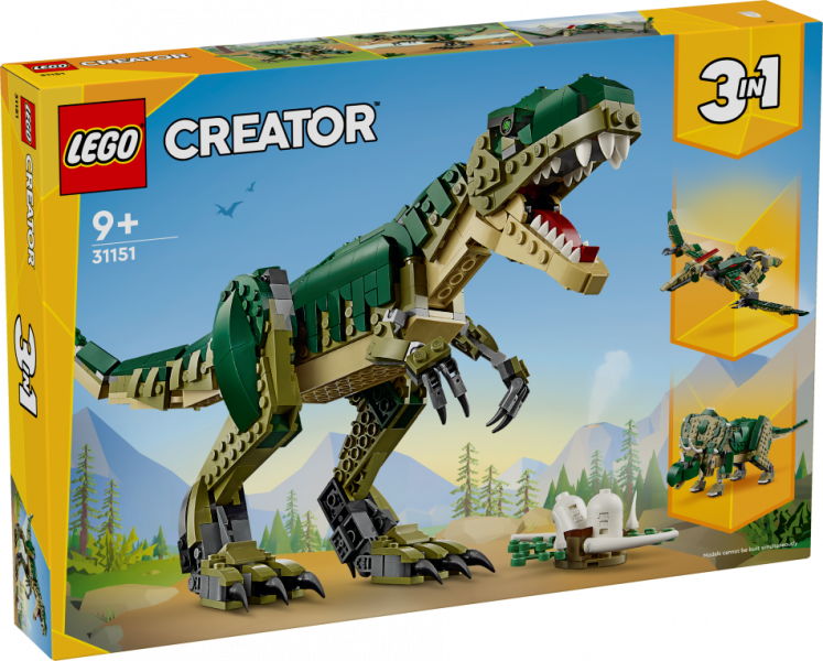 31151 LEGO® Creator Tiranozaurs , 9+ gadi, 2024 gada modelis