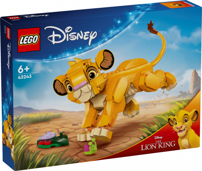 43243 LEGO® Disney Karaļa Lauvas mazulis Simba, 6+ , модель 2024 года