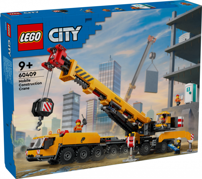60409 LEGO® City Dzeltens autoceltnis , 9+ gadi, 2024. gada modelis