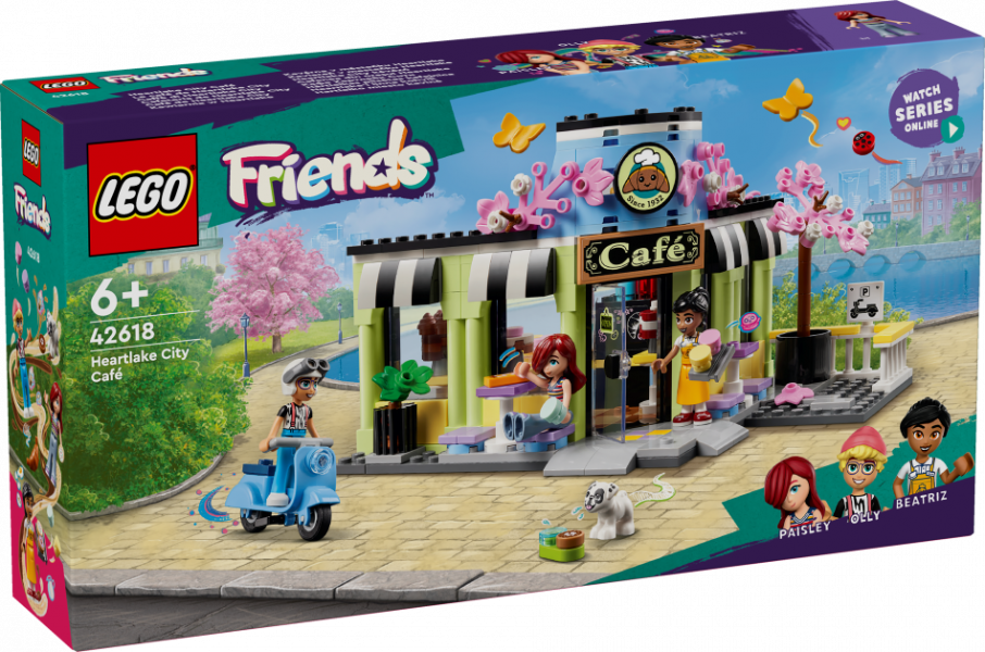 42618 LEGO Friends Hārtleikas pilsētas kafejnīca, 6+ gadi, 2024. gada modelis