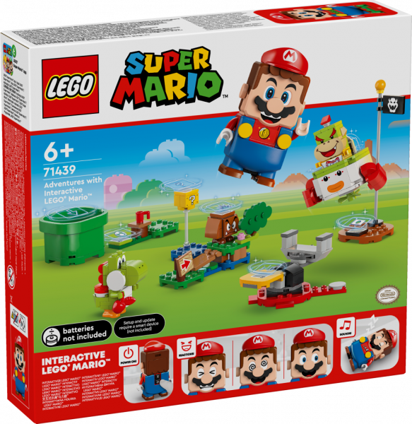 71439 LEGO® Super Mario Piedzīvojumi ar Interaktīvo LEGO® Mario™ , 6+ gadi, 2024 gada modelis