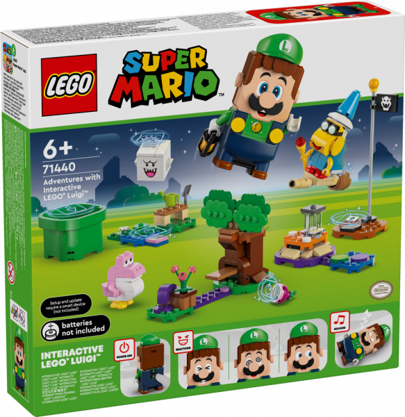 71440 LEGO® Super Mario Piedzīvojumi ar Interaktīvo LEGO® Luigi™ , 6+ gadi, 2024 gada modelis