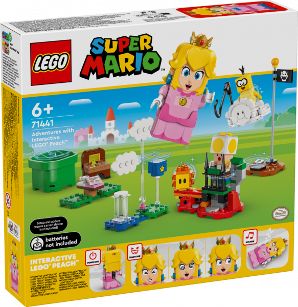 71441 LEGO® Super Mario Piedzīvojumi ar Interaktīvo LEGO® Peach™ , 6+ gadi, 2024 gada modelis