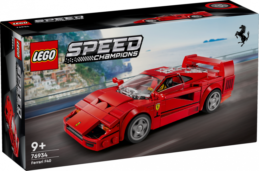 76934 LEGO® Speed Champions Ferrari F40 superauto, 9+ , модель 2024 года