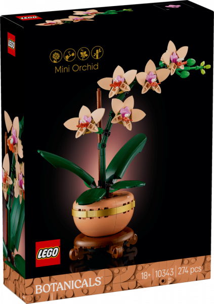 10343 LEGO® Icons Botanicals Collection Mini orhideja, 18+ gadi, 2025 gada modelis