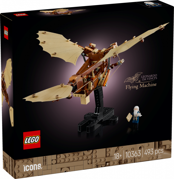 10363 LEGO® Icons Leonardo da Vinči lidaparāts, 18+ gadi, 2025 gada modelis