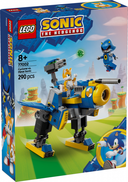 77002 LEGO® Sonic the Hedgehog™ Циклон против Металлического Соника , 8+ , модель 2025 года