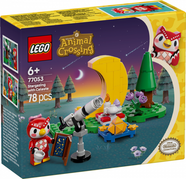 77053 LEGO® Animal Crossing™ Наблюдение за звездами с Селестой , 6+ , модель 2025 года