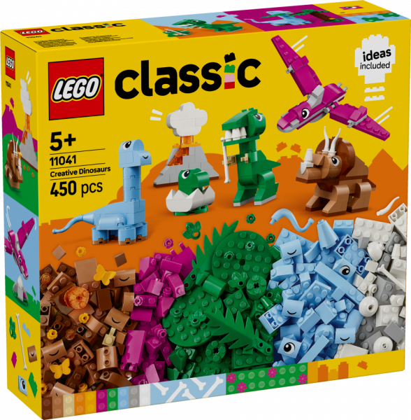 11041 LEGO® Classic Radošie dinozauri, 5+ , модель 2025 года