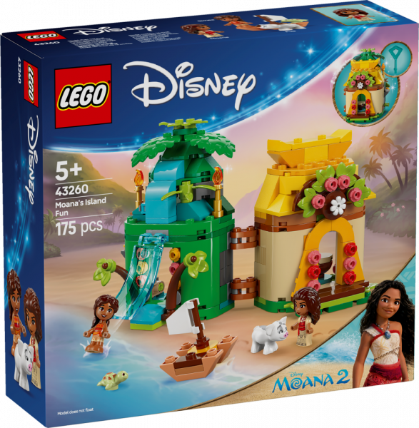 43260 LEGO® Disney Princess Jautrība uz Vaianas salas, 5+ gadi, 2025 gada modelis