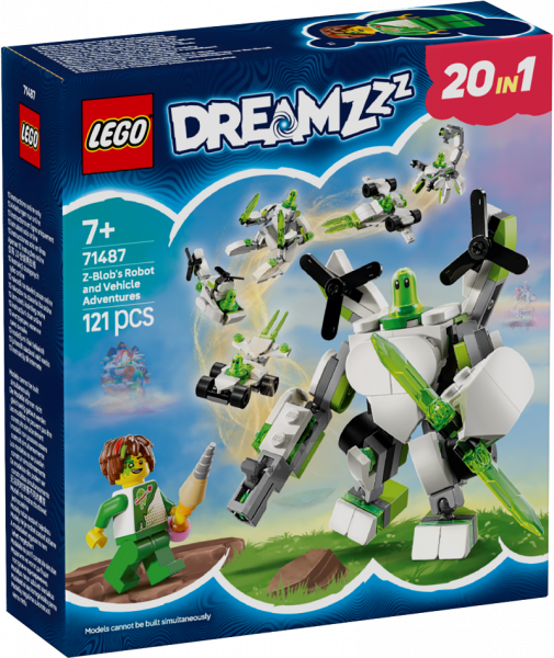71487 LEGO® DREAMZzz™ Z-Blob robotu un transportlīdzekļu piedzīvojumi, 7+ gadi, 2025 gada modelis