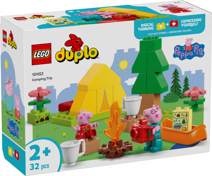10452 LEGO® DUPLO Peppa Pig Кемпинг Свинки Пеппы, 2+ лет, модель 2025 года