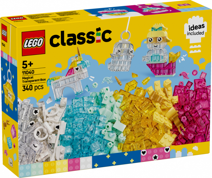 11040 LEGO® Classic Волшебная прозрачная коробка, 5+ лет, модель 2025 года
