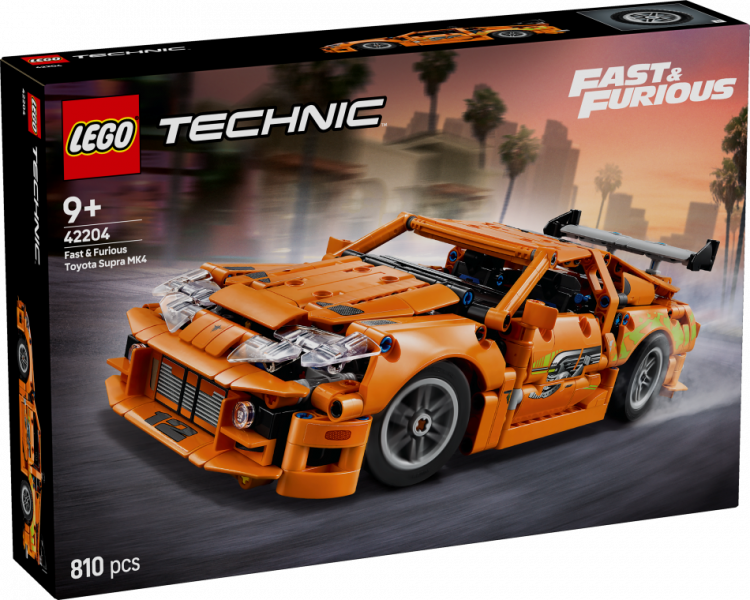 42204 LEGO® Technic Форсаж Toyota Supra MK4, 9+ лет, модель 2025 года