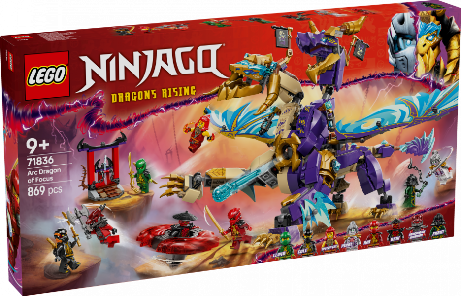 71836 LEGO Ninjago Дуговой дракон фокуса 9+ лет, модель 2025 года
