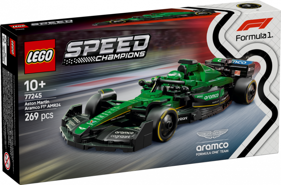77245 LEGO® Speed Champions Formula 1 Aston Martin Aramco AMR24, 10+ лет, модель 2025 года