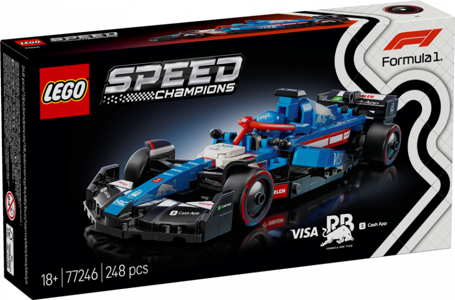 77246 LEGO® Speed Champions Formula 1 Visa Cash App RB VCARB 01 , 18+ лет, модель 2025 г