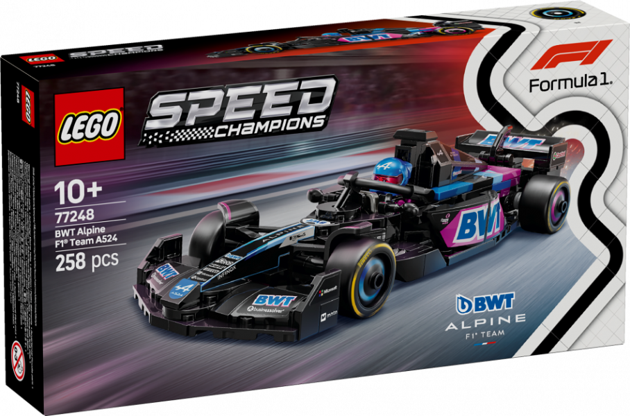 77248 LEGO® Speed Champions Formula 1 BWT Alpine Team A524, 10+ лет, модель 2025 года