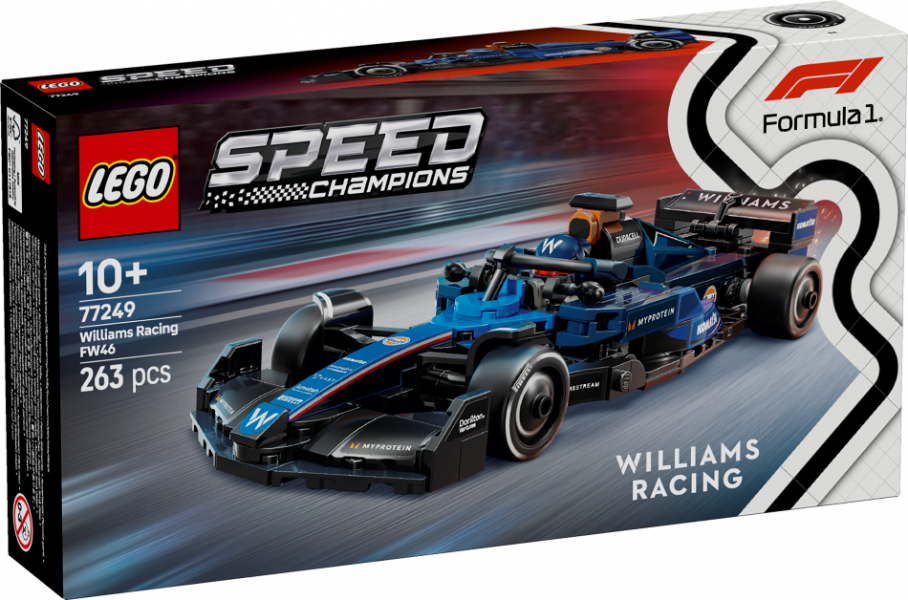 77249 LEGO® Speed Champions Williams Racing FW46 F1® sacīkšu auto, 10+ лет, модель 2025 года