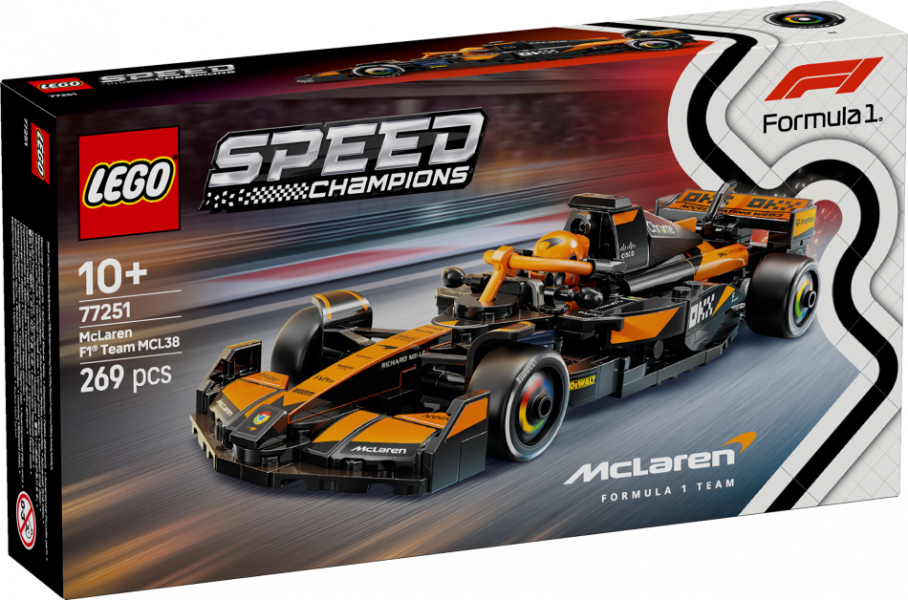 77251 LEGO® Speed Champions Formula 1 McLaren MCL38 , 10+ лет, модель 2025 года