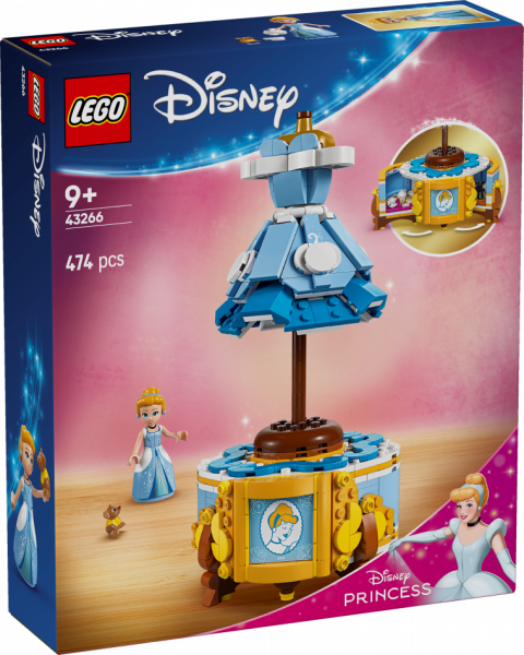 43266 LEGO® Disney Princess Pelnrušķītes kleita, 9+ gadi, 2025. gada modelis