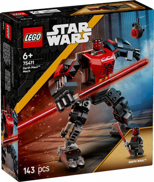 75411 LEGO® Star Wars™ Darth Maul™ robots, 6+ gadi, 2025 gada modelis